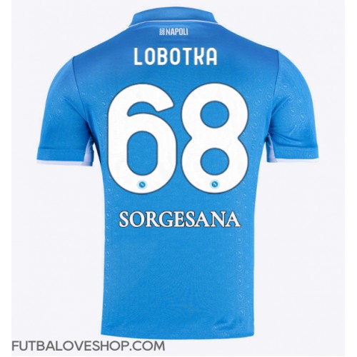 Dres SSC Napoli Stanislav Lobotka #68 Domáci 2024-25 Krátky Rukáv